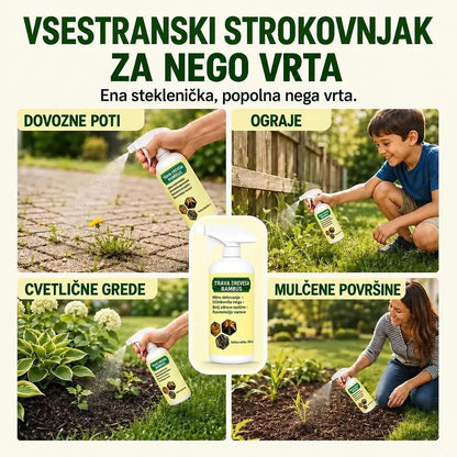 Hitro delujoče pršilo proti plevelu