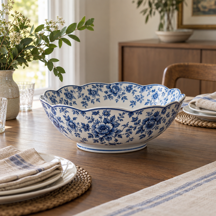 Dovqera Ceramic Serving Bowl lifestyle view