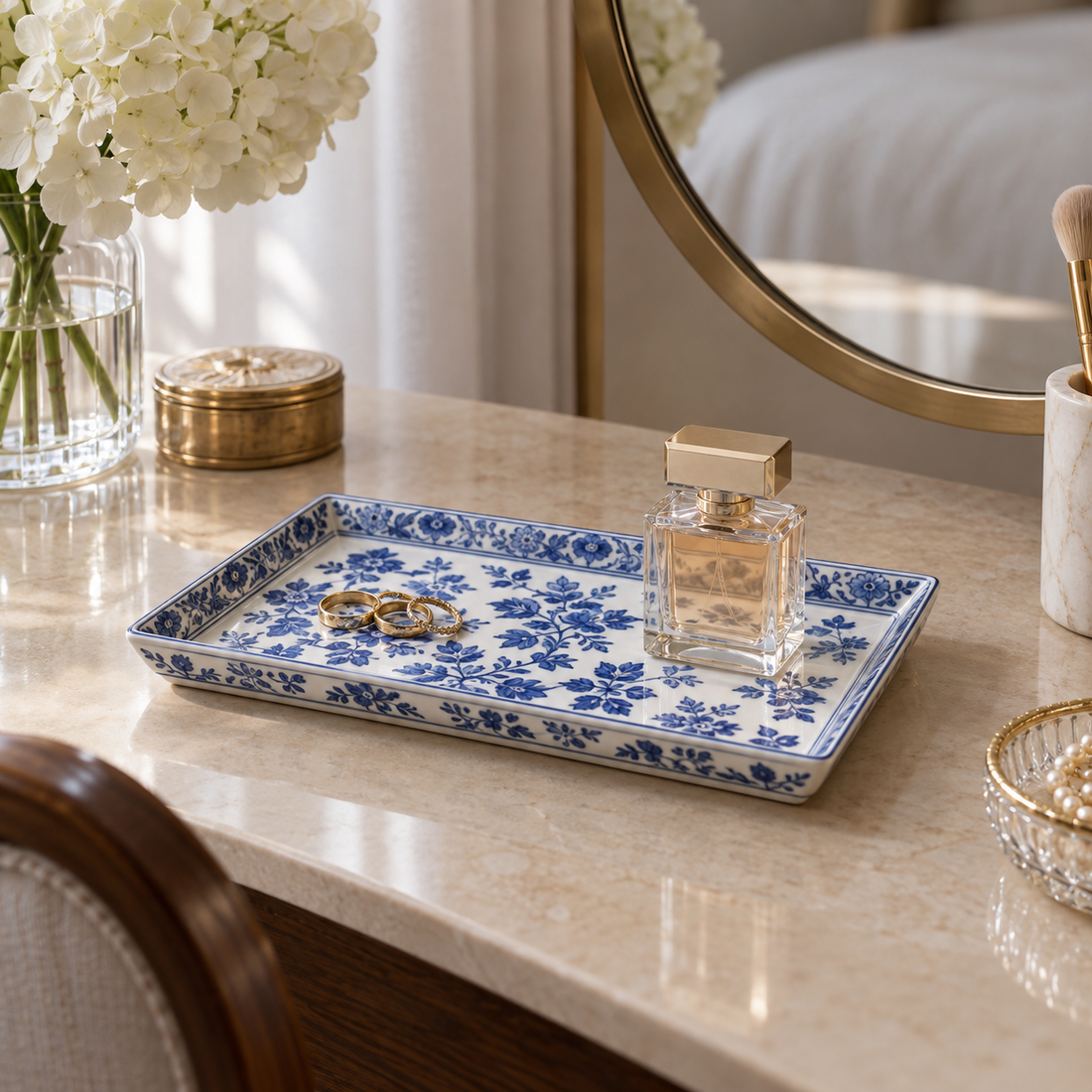 Dovqera Porcelain Jewelry Tray