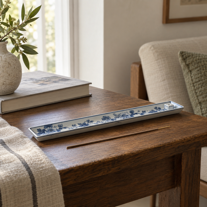 Dovqera Porcelain Incense Holder lifestyle view