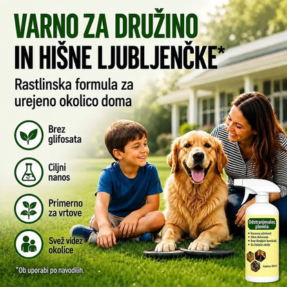 Hitro delujoče pršilo proti plevelu