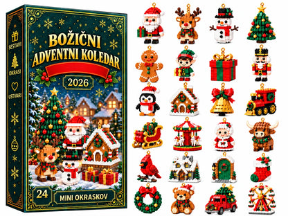 Adventi naptár mini karácsonyfadíszekkel – 37. kép