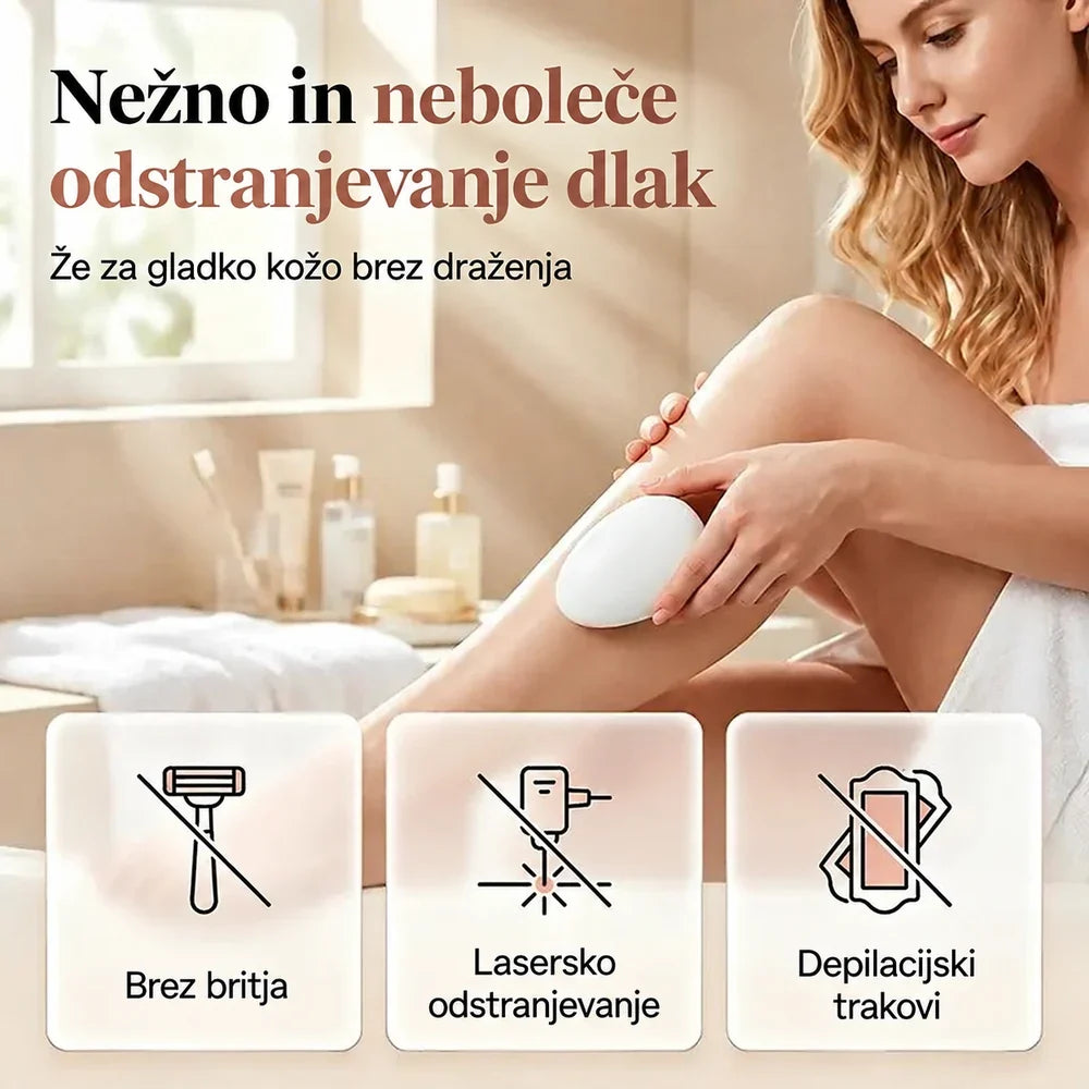 Neboleč kristalni odstranjevalec dlačic